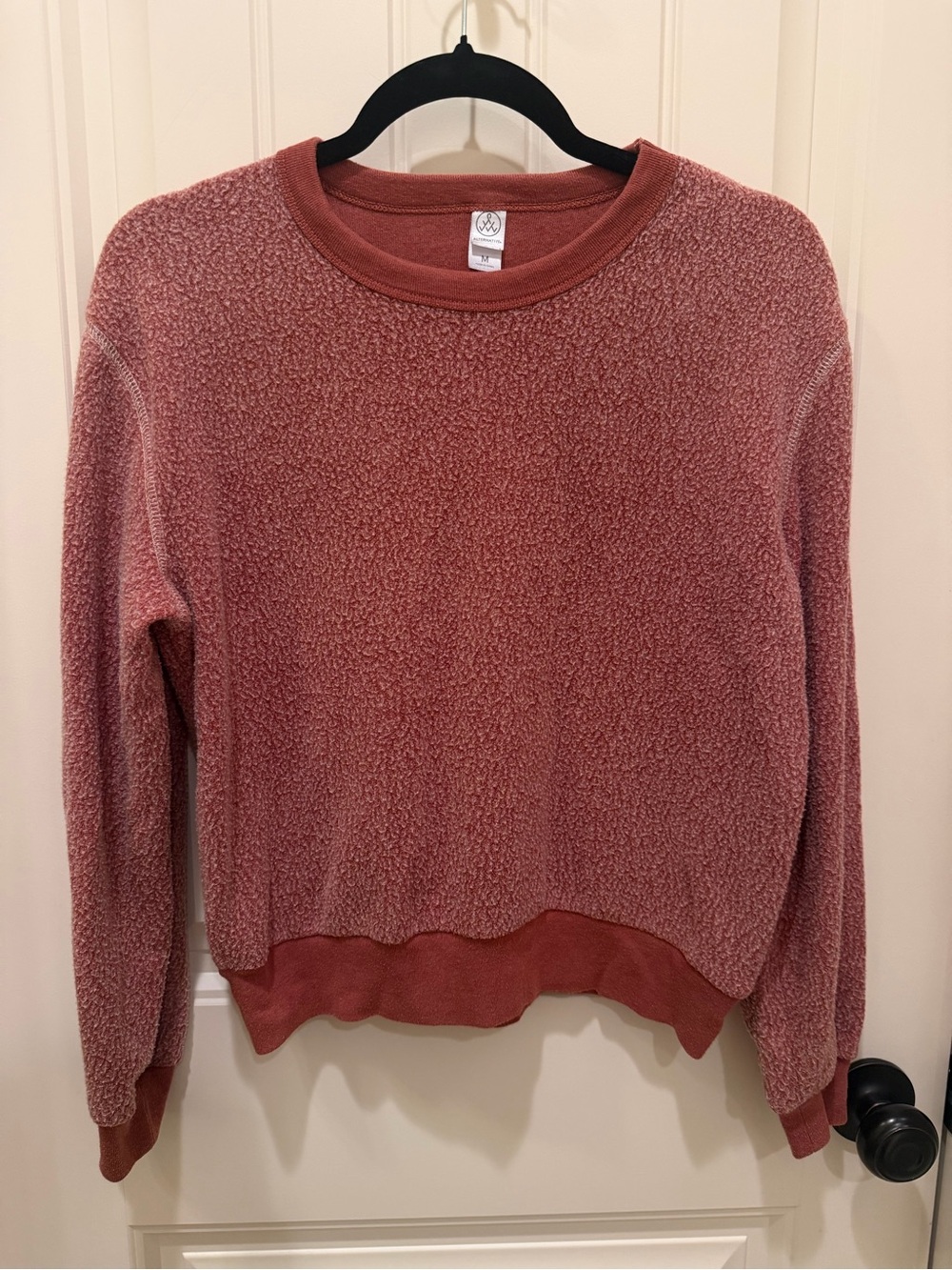Alternative Dusty Rose Crewneck Crop Sweater